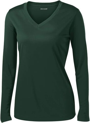 Joe's USA Ladies Long Sleeve Moisture Wicking Athletic Shirt Sizes XS-4XL in Saudi Arabia