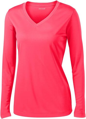 Joe's USA Ladies Long Sleeve Moisture Wicking Athletic Shirt Sizes XS-4XL in Saudi Arabia