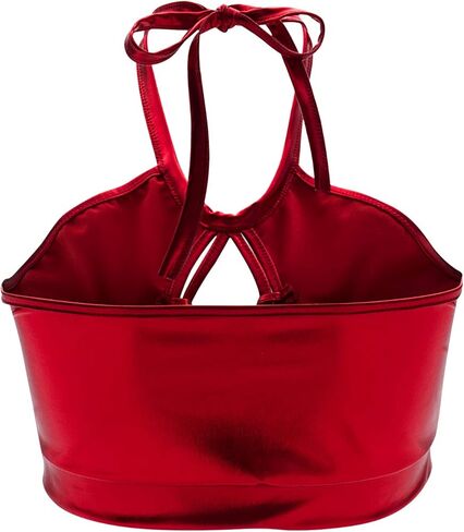 SFBBCLOZ Women's Rave Outfit Sets For Women Festivals 2 Pcs Metallic Tops Skirt EDM Party Club Holographic Rave Outfits in Kuwait