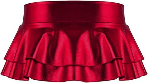 SFBBCLOZ Women's Rave Outfit Sets For Women Festivals 2 Pcs Metallic Tops Skirt EDM Party Club Holographic Rave Outfits in Kuwait