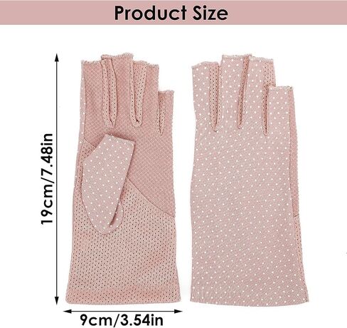 Yolev 3 Pairs Sunblock Fingerless Gloves for Women Non-slip UV Sun Protection Gloves Driving Gloves for Summer Outdoor in Saudi Arabia