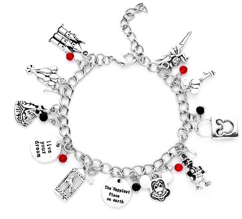 سوار على شكل فأر من Sphers مصنوع من الفولاذ المقاوم للصدأ وسلسلة أساور ساحرة لطيفة وهزلية هدية للمرأة in Kuwait