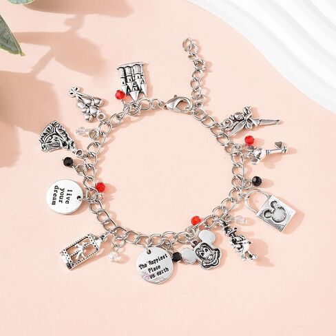 سوار على شكل فأر من Sphers مصنوع من الفولاذ المقاوم للصدأ وسلسلة أساور ساحرة لطيفة وهزلية هدية للمرأة in Kuwait