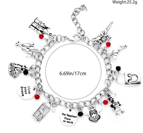 سوار على شكل فأر من Sphers مصنوع من الفولاذ المقاوم للصدأ وسلسلة أساور ساحرة لطيفة وهزلية هدية للمرأة in Kuwait