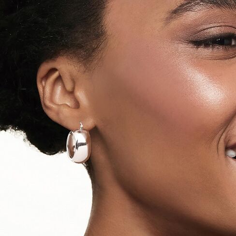 Ross-Simons Italian Sterling Silver Hoop Earrings in Saudi Arabia