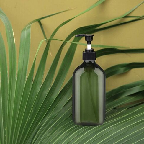 6 عبوات من زجاجات المضخة 17 اونصة/500 مل، زجاجات لوشن بلاستيكية فارغة، زجاجات توزيع شفافة قابلة لاعادة الملء لغسل الجسم والشامبو ولوشن التدليك والجل in Kuwait