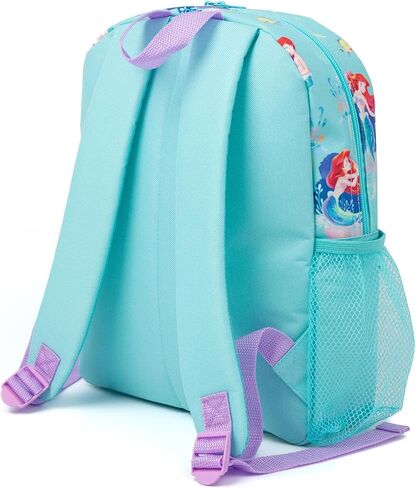 Disney The Little Mermaid Backpack Kids | Girls Ariel Sea Character Blue Rucksack | Luggage Sports School Bag Adjustable Straps | Princess Merchandise Gifts in Saudi Arabia