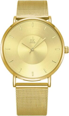 SHENGKE Simple Watches Analog Mesh Watches for Women Stainless Steel Band reloj de Mujer Gift for Anniversary in Kuwait