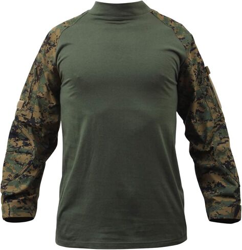 Rothco Combat Shirt - Woodland Digital Camo, Medium in Saudi Arabia