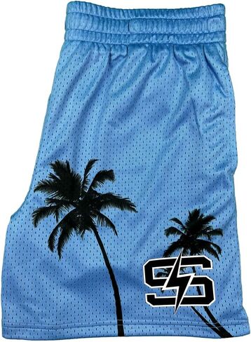Mesh Shorts - Perfect for Basketball or Gym - Athletic Double-Layer Mesh Shorts - Fitness & Casual Style in Kuwait
