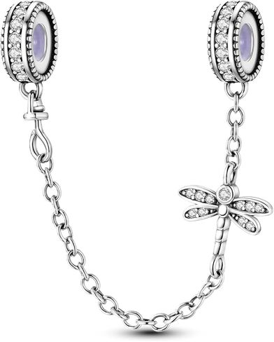 Hapour 925 Sterling Silver Safety Chain for Bracelets Charms Heart Butterfly Dangle Pendants Beads Jewelry for Women Mom in Kuwait