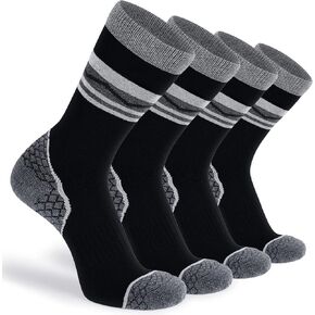 مجموعة من 4 جوارب نسائية من صوف ميرينو للمشي لمسافات طويلة من CS CELERSPORT، جوارب مبطنة دافئة للشتاء الحراري in Kuwait