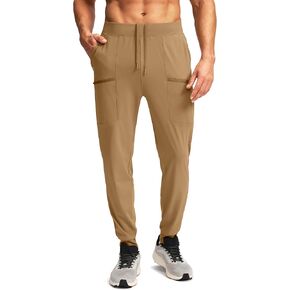 G Gradual Men's Joggers Pants with Zipper Pockets Stretch Sweatpants Athletic Track Pants for Men Workout Running Gym in Kuwait