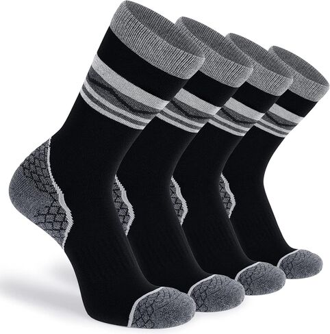 مجموعة من 4 جوارب نسائية من صوف ميرينو للمشي لمسافات طويلة من CS CELERSPORT، جوارب مبطنة دافئة للشتاء الحراري in Kuwait