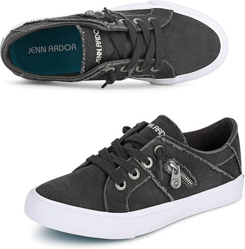 JENN ARDOR Women’s Fashion Sneakers Slip On Shoes Women Sneakers Canvas Shoes Womens Tennis Comfortable Walking Flats for Womens Casual Shoes in Kuwait
