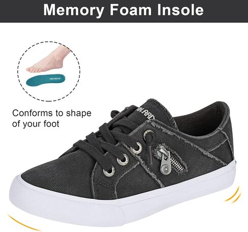 JENN ARDOR Women’s Fashion Sneakers Slip On Shoes Women Sneakers Canvas Shoes Womens Tennis Comfortable Walking Flats for Womens Casual Shoes in Kuwait