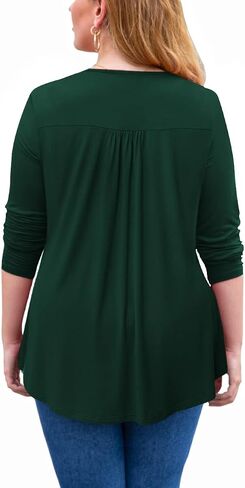 Ahlaray Women's Plus Size Summer Tops Short Sleeve Shirts Lace Pleated Tunic Tops Blouses M-4XL in Kuwait