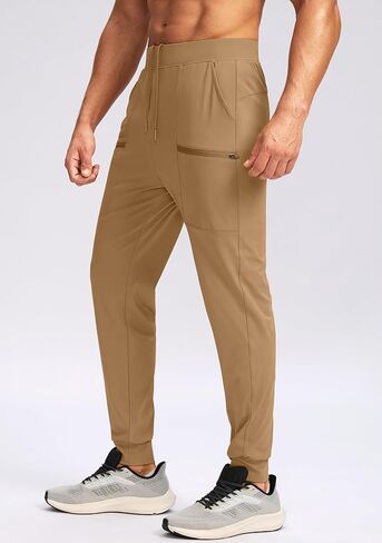 G Gradual Men's Joggers Pants with Zipper Pockets Stretch Sweatpants Athletic Track Pants for Men Workout Running Gym in Kuwait