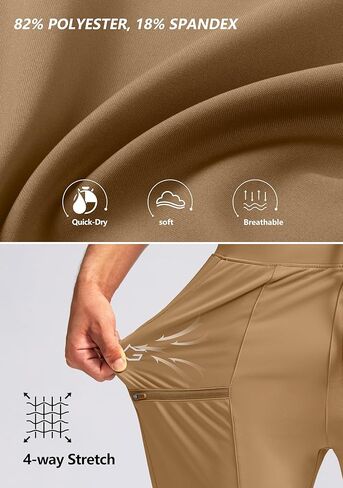 G Gradual Men's Joggers Pants with Zipper Pockets Stretch Sweatpants Athletic Track Pants for Men Workout Running Gym in Kuwait