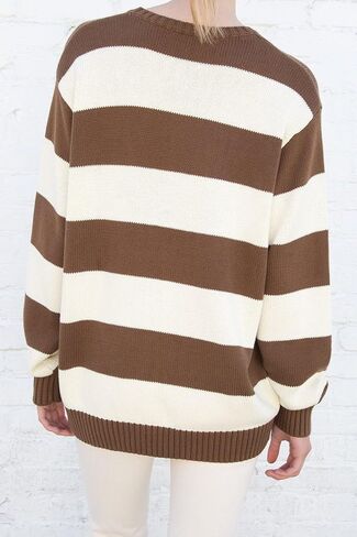 Women Y2K Striped Sweater Knit Oversized Long Sleeve Pullover Sweaters 90S Harajuku Preppy E-Girl Streetwear in Kuwait