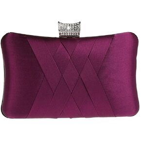 Ro Rox Francesca Retro Vintage Crystal Evening Prom Party Box Clutch Handbag Bag