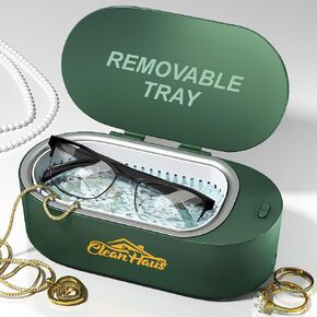 Jewelry Cleaner Ultrasonic Machine - 47 KHz Ultrasonic Jewelry Cleaner - Stainless Steel Tank 500 ml Retainer Cleaner Machine for Glasses, Ring, Necklaces, Silver, Coins in Saudi Arabia