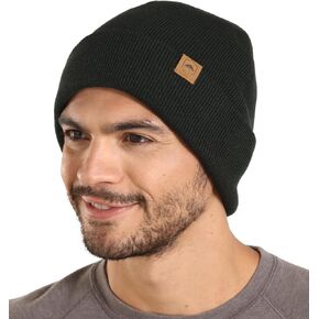 Winter Beanie Knit Hat for Men & Women - Merino Wool Ribbed Cap - Warm & Soft Stylish Toboggan Skull Caps for Cold Weather