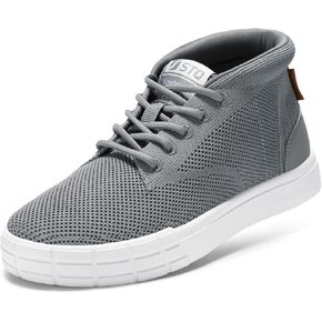 STQ Womens High Top Fashion Sneakers Lace Up Knit Sneakers Comfortable Breathable Walking Sneakers in Saudi Arabia