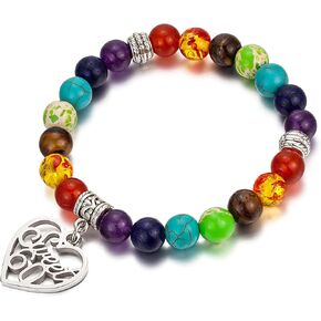 MDPOO هدايا عيد الميلاد الستين للنساء هدية عيد ميلاد 60 للنساء سوار شاكرا مع بطاقة رسالة in Kuwait