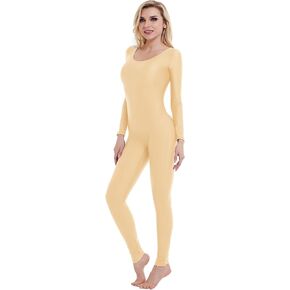 speerise Women Long Sleeve Bodycon High Waist Jumpsuit Rompers Bodysuit One Piece Outfit