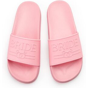 xo, Fetti Bride Sandals, Pink Rubber Slides, Md | Bachelorette Party Decorations Shoes, Pool Beach Sandals, Bridesmaid Gift, Bridal Shower Party Favor in Saudi Arabia