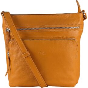 Mou Meraki Genuine Leather Crossbody Purse and Handbags - Crossover Bag Over the Shoulder Women