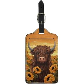 Upetstory Sea Turtle Luggage Tags for Suitcases Leather Baggage Tag with Adjustable Strap Name ID Card Cover Travel Bag Labels Set for Women Men Boys Girls Kids in Kuwait