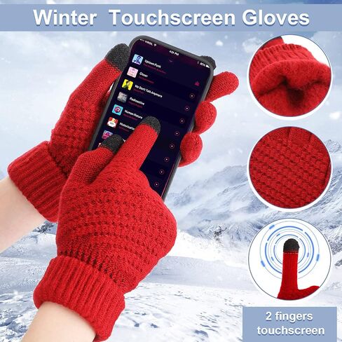 4 مجموعات من قبعات الشتاء النسائية مع قناع قفازات الشتاء قبعات شتوية دافئة مع حافة مطرزة بالزهور وقفازات تعمل باللمس in Saudi Arabia