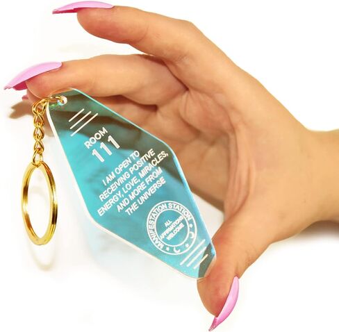 سلسلة مفاتيح بتصميم فينتاج بتصميم مستوحى من ميدنايت مايند ستوديوز بتصميم ثلاثي الابعاد بالوان قوس قزح، مقاس واحد, ألوان الطيف, One Size in Kuwait