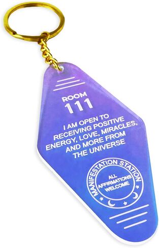 سلسلة مفاتيح بتصميم فينتاج بتصميم مستوحى من ميدنايت مايند ستوديوز بتصميم ثلاثي الابعاد بالوان قوس قزح، مقاس واحد, ألوان الطيف, One Size in Kuwait