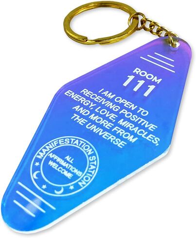 سلسلة مفاتيح بتصميم فينتاج بتصميم مستوحى من ميدنايت مايند ستوديوز بتصميم ثلاثي الابعاد بالوان قوس قزح، مقاس واحد, ألوان الطيف, One Size in Kuwait