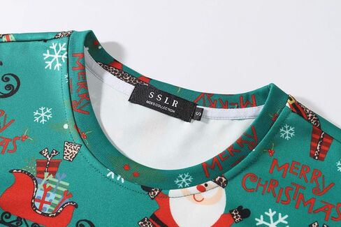 SSLR-Mens-Ugly-Christmas-Sweatshirt-Funny Hoodies عيد الميلاد عطلة طاقم الرقبة البلوز السببية in Kuwait