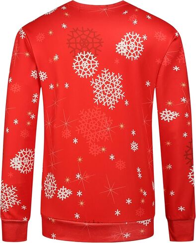 SSLR-Mens-Ugly-Christmas-Sweatshirt-Funny Hoodies Xmas Holiday Crew Neck Pullover Causal in Kuwait