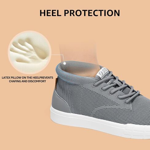 STQ Womens High Top Fashion Sneakers Lace Up Knit Sneakers Comfortable Breathable Walking Sneakers in Saudi Arabia
