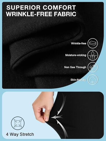 بووير سروال عمل للنساء، سروال رسمي مطاطي مع جيوب، بنطلون بقصة مستقيمة للنساء للعمل والعمل الكاجوال in Kuwait