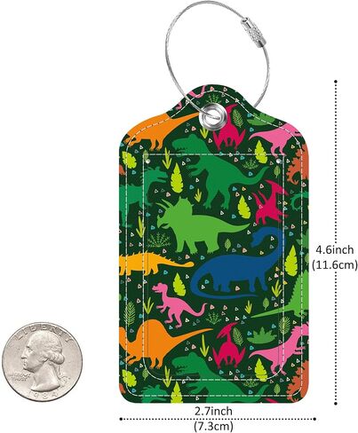 2 Pack Luggage Tag for Suitcase,Abstract Art PU Leather Suitcase Tags Identifiers with Privacy Name Address Labels and Steel Loop for Women Men Travel in Saudi Arabia