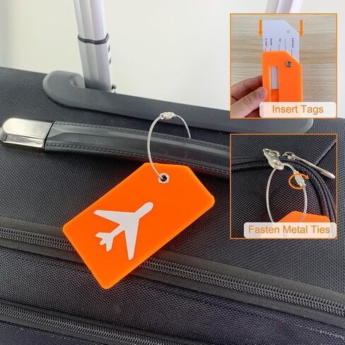 Mziart 2 Pack Silicone Luggage Tags for Suitcases Travel Bag Tags for Luggage, Baggage Suitcase Tags with Privacy Name ID Card (Green) in Saudi Arabia