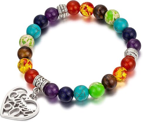 MDPOO هدايا عيد الميلاد الستين للنساء هدية عيد ميلاد 60 للنساء سوار شاكرا مع بطاقة رسالة in Kuwait