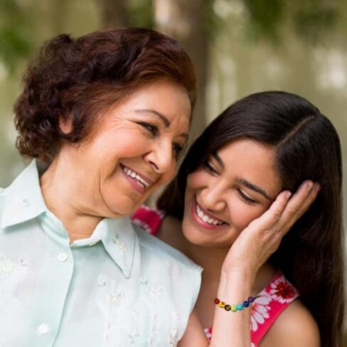 MDPOO هدايا عيد الميلاد الستين للنساء هدية عيد ميلاد 60 للنساء سوار شاكرا مع بطاقة رسالة in Kuwait