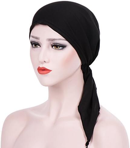وشاح صيفي كيميائي خفيف الوزن، قبعة صغيرة حريرية مكشكشة، غطاء رأس للسرطان للنساء in Saudi Arabia