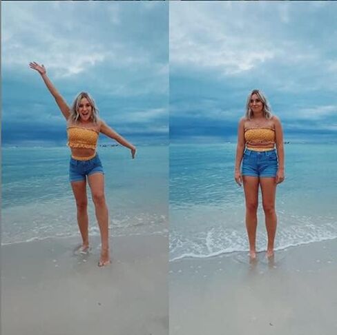 بدلة سباحة نسائية من MOSHENGQI مكشكشة ذات أكتاف مكشوفة in Kuwait