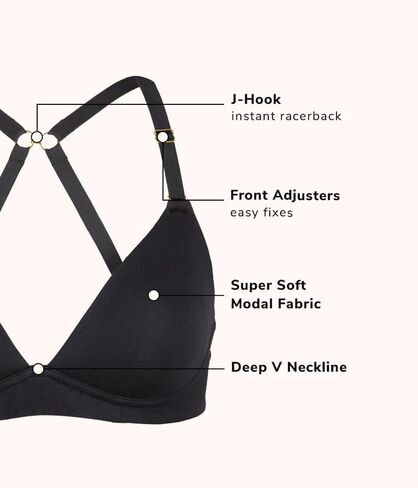 حيوية طوال اليوم حمالات الصدر اللاسلكية للنساء | حمالة صدر عميقة على شكل حرف V بدون سلك داخلي | أكواب مبطنة بشكل خفيف in Kuwait