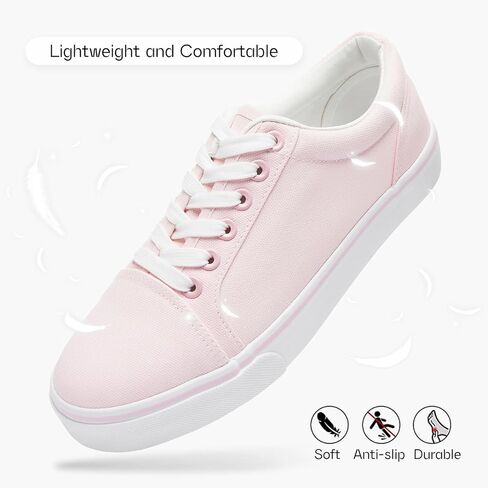 Canvas Shoes for Women White Canvas Sneakers Womens Casual Shoes Low Top Black Sneakers Comfortable Tennis Shoes in Saudi Arabia