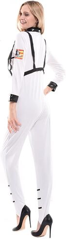 ReneeCho Astronaut Jumpsuit Halloween Costumes for Women Adult Sexy Space Suit Cosmic Party in Kuwait